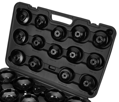 Klucze nasadowe do filtrów oleju - zestaw 30 szt. Klucze nasadowe do filtrów oleju - zestaw 30 szt.