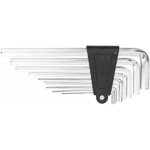 Klucze sześciokątne 1.5-10 mm (długie), zestaw 9 szt. Klucze sześciokątne 1.5-10 mm (długie), zestaw 9 szt.