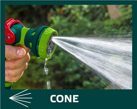 Zestaw z pistoletem zraszającym, złączkami, przyłączem do kranu 1/2" Zestaw z pistoletem zraszającym, złączkami, przyłączem do kranu 1/2"