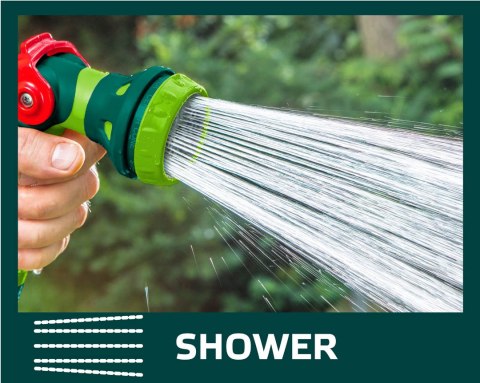 Zestaw z pistoletem zraszającym, złączkami, przyłączem do kranu 1/2" Zestaw z pistoletem zraszającym, złączkami, przyłączem do kranu 1/2"