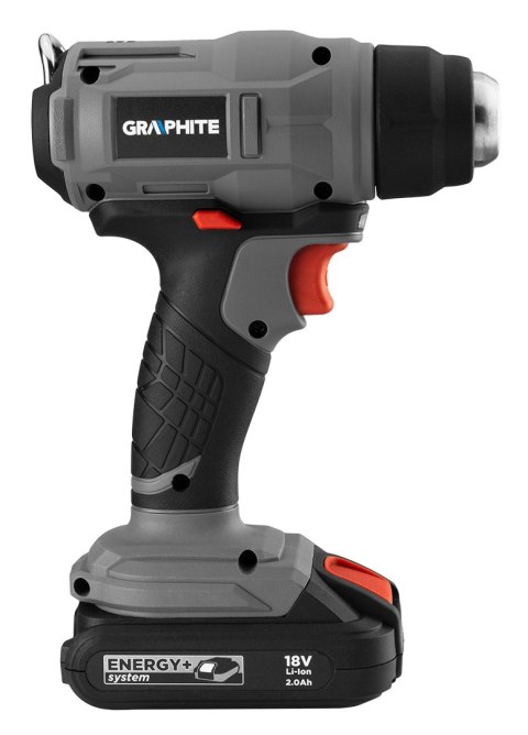 Opalarka akumulatorowa 18V Energy+, Li-Ion, zakres temperatur 550°C, bez akumulatora Opalarka akumulatorowa 18V Energy+, Li-Ion, zakres temperatur 550°C, bez akumulatora