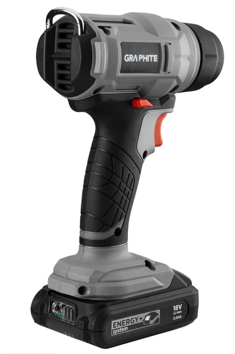 Opalarka akumulatorowa 18V Energy+, Li-Ion, zakres temperatur 550°C, bez akumulatora Opalarka akumulatorowa 18V Energy+, Li-Ion, zakres temperatur 550°C, bez akumulatora