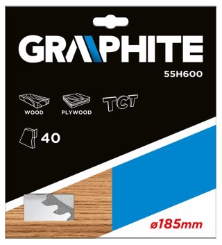 Tarcza do pilarki, widiowa, 185 x 30 mm, 40 zębów