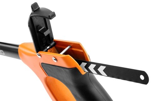 Piła do metalu heavy duty 300 mm z pojemnikiem na brzeszczoty, aluminium, dwukomponentowy uchwyt Piła do metalu heavy duty 300 mm z pojemnikiem na brzeszczoty, aluminium, dwukomponentowy uchwyt