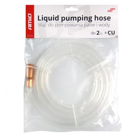 Wąż samozasysający do spuszczania paliwa wody cieczy amio-02405