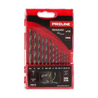 Wiertła do met.hss din338 szlif.kr.szt.13(1.5-6.5mm) proline