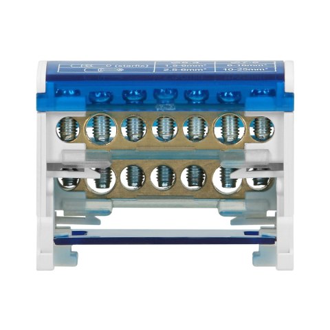 Blok rozdzielczy 2-rzędowy, 7 przewodów