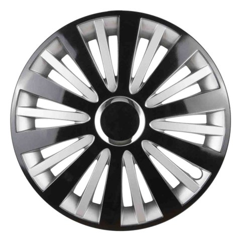 Kołpak samochodowy falcon 16" cali czarno-srebrny