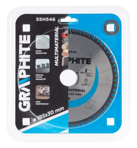 Tarcza do pilarki, widiowa, 185 x 30 mm, 60 zębów, uniwersalna Tarcza do pilarki, widiowa, 185 x 30 mm, 60 zębów, uniwersalna