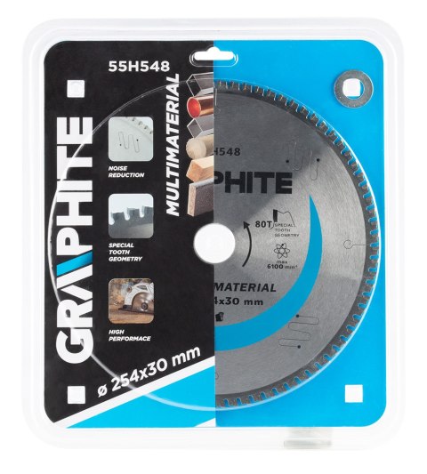 Tarcza do pilarki, widiowa, 254 x 30 mm, 80 zębów, uniwersalna Tarcza do pilarki, widiowa, 254 x 30 mm, 80 zębów, uniwersalna