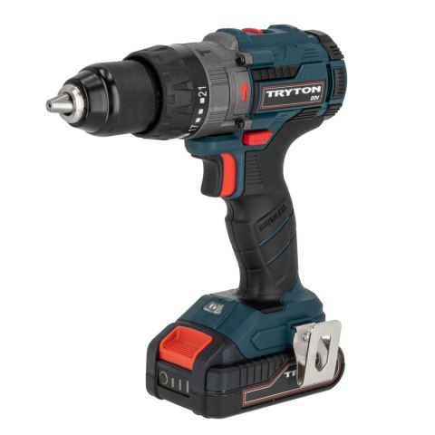 Wiertarko-wkrętarka 20v, bezszczotk, 2x2ah, ład 1h, 50nm Wiertarko-wkrętarka 20v, bezszczotk, 2x2ah, ład 1h, 50nm