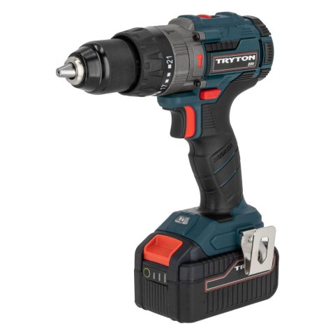 Wiertarko-wkrętarka 20v, bezszczotk, 2x4ah, ład 1h, 50nm Wiertarko-wkrętarka 20v, bezszczotk, 2x4ah, ład 1h, 50nm