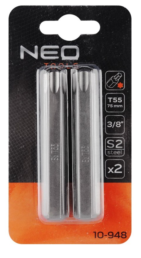 Końcówka Torx T55 x 75 mm, S2, 2 szt.