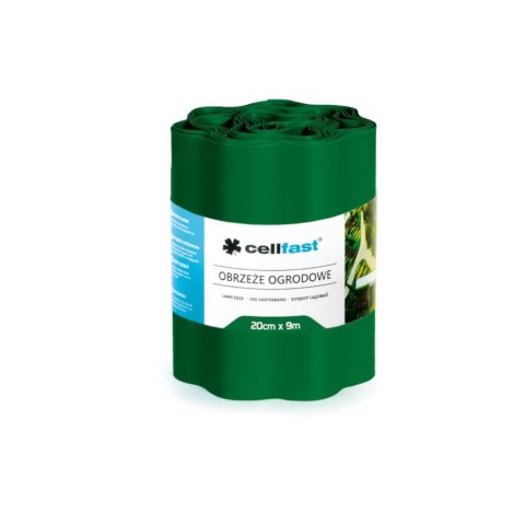 Obrzeże ogrodowe faliste 20cm x 9m Cellfast ciemnozielone