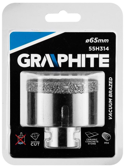 Otwornica diamentowa 65 mm x M14