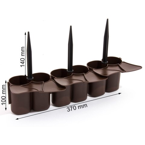 Palisada ogrodowa z najazdem IPAL6 3,02m brązowa