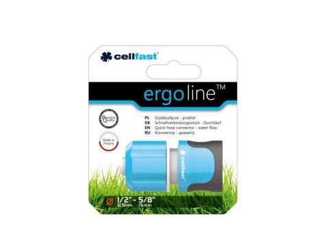 Szybkozłącze przelot 1/2" Cellfast Ergo