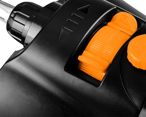 Zraszacz oscylacyjny, metalowy pałąk, 18 dysz, regulacja siły strumienia Zraszacz oscylacyjny, metalowy pałąk, 18 dysz, regulacja siły strumienia