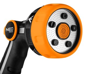 Zraszacz wielofunkcyjny, 5 funkcji, z płynną regulacją, metalowa tarcza