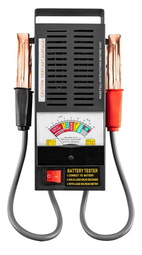 Tester akumulatorów 100 A, 6/12 V - analogowy Tester akumulatorów 100 A, 6/12 V - analogowy