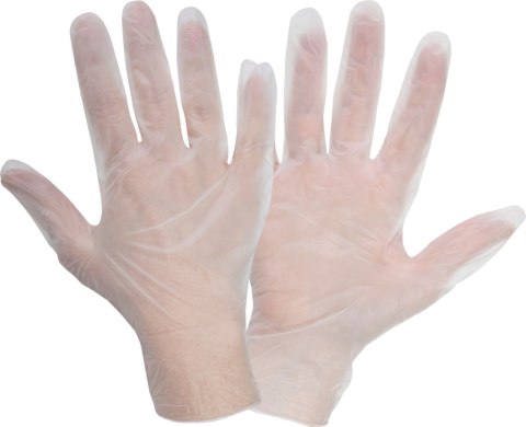 Rękawice winylowe białe, 100 szt., pudełko, "7", ce, lahti Rękawice winylowe białe, 100 szt., pudełko, "7", ce, lahti