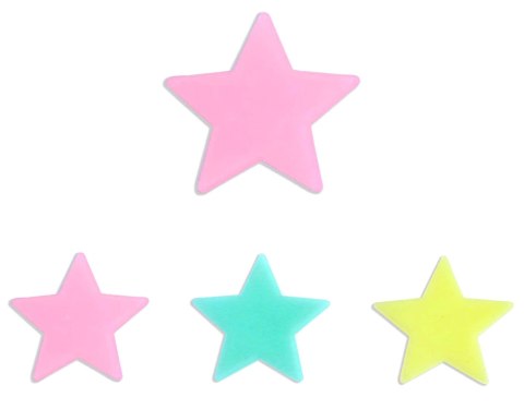 AG683A Gwiazdki fluorescenc 100 szt mix