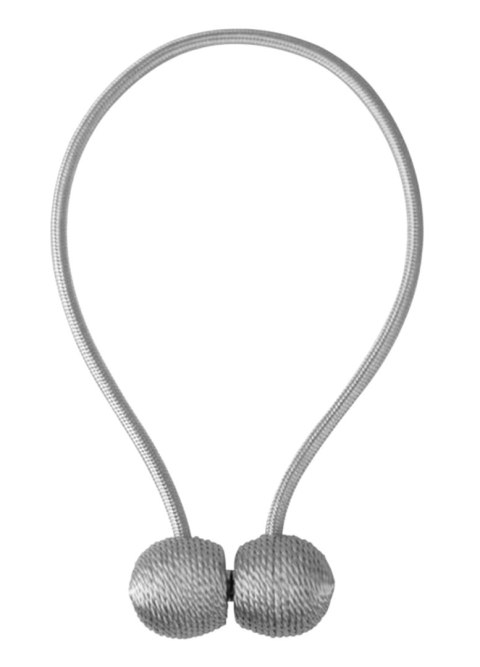 AG701 Klamra do firan zasłon szara 2szt