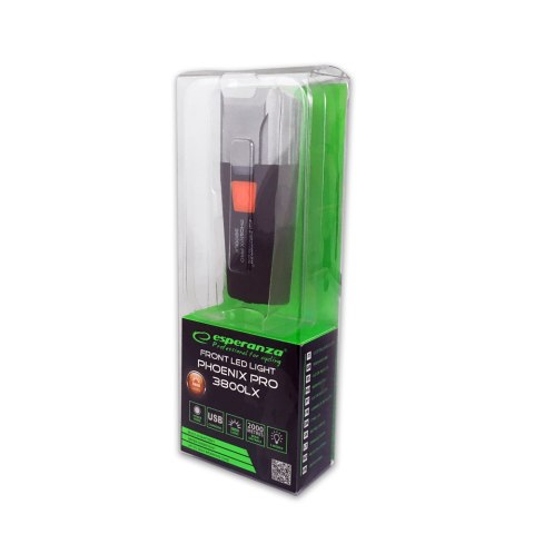 EOT063 Esperanza profesjonalna lampka rowerowa led na przód phoenix pro 3800 lx