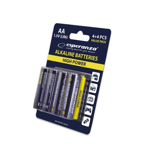 EZB103 Esperanza baterie alkaliczne aa 8szt blister