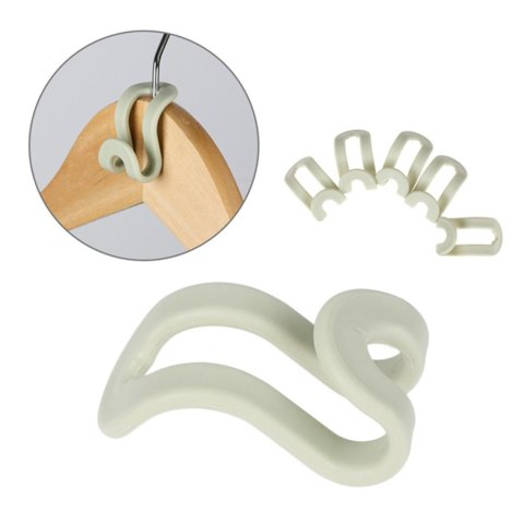 AG17F Haczyki na wieszaki do szafy 5szt