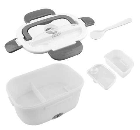 AG479G Lunchbox podgrzewany biało-szary