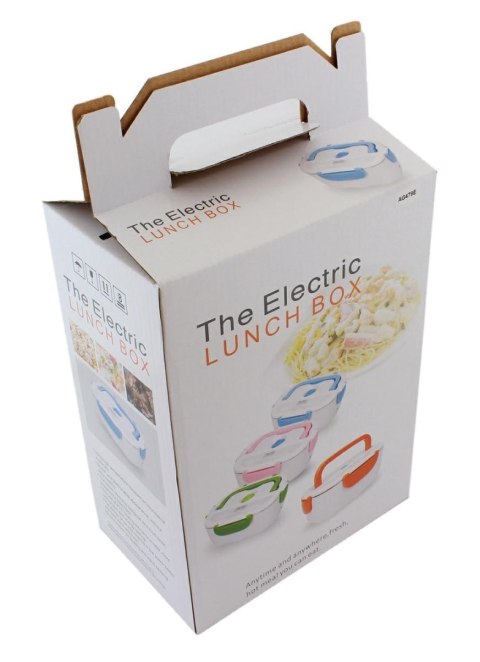 AG479G Lunchbox podgrzewany biało-szary