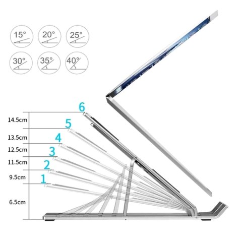 PK11A Podstawka aluminiowa pod laptop