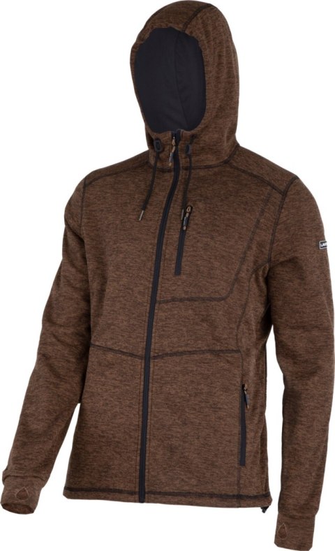 Bluza z kapturem i suwakiem brązowa, "s", ce, lahti