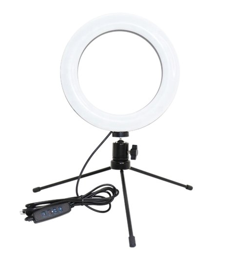ZD67B Lampa pierścieniowa 16cm led staty