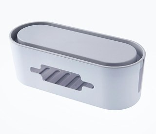 AG381F Organizer na kable listwy biały