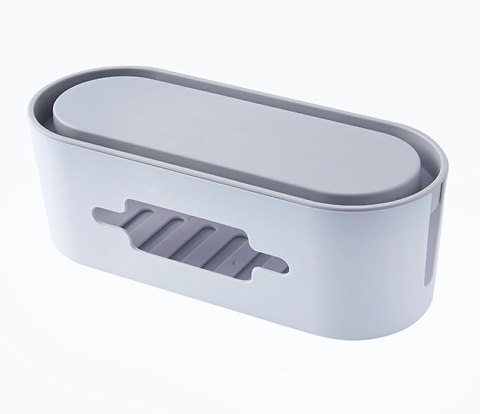 AG381F Organizer na kable listwy biały