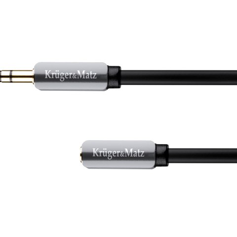 Kabel wtyk - gniazdo proste jack 3.5 stereo 1.0m Kruger&Matz Kabel wtyk - gniazdo proste jack 3.5 stereo 1.0m Kruger&Matz
