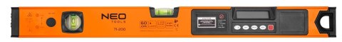 Poziomnica z wyświetlaczem elektronicznym 60 cm Poziomnica z wyświetlaczem elektronicznym 60 cm