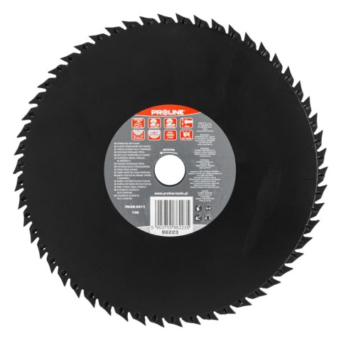 Tarcza płaska piła z tarnikiem grube zęby 230mm proline Tarcza płaska piła z tarnikiem grube zęby 230mm proline
