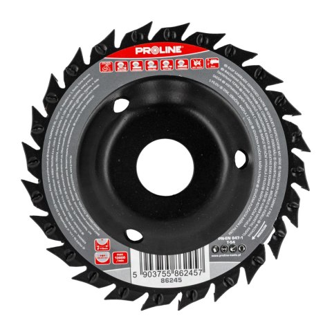 Tarcza wypukła tarnik grube zęby z piłą 115mm proline Tarcza wypukła tarnik grube zęby z piłą 115mm proline