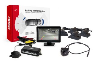 Zestaw czujników parkowania tft01 4,3" z kamerą hd-310 4 sensory czarne truck
