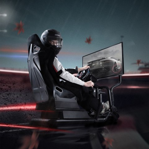 Stojak z fotelem na kierownicę wyścigową NanoRS, max. 130kg, max 50", RS702