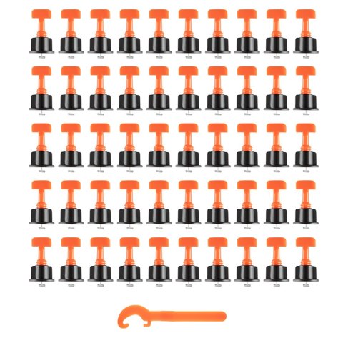 System poziomowania, zestaw 50 sztuk System poziomowania, zestaw 50 sztuk