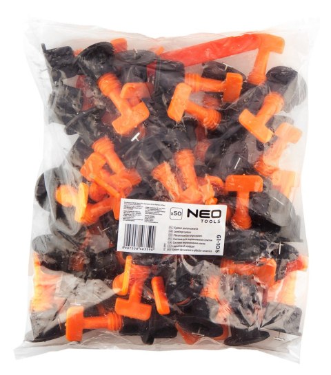 System poziomowania, zestaw 50 sztuk System poziomowania, zestaw 50 sztuk