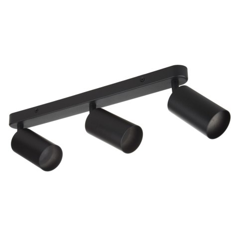Lampa ścienno-sufitowa Maclean, punktowa, ruchoma, aluminiowa, 3xGU10, 55x100mm, kolor czarny mat, MCE453 B