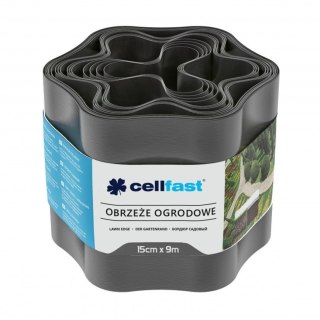 Obrzeże ogrodowe 15cm x 9m Cellfast grafitowe