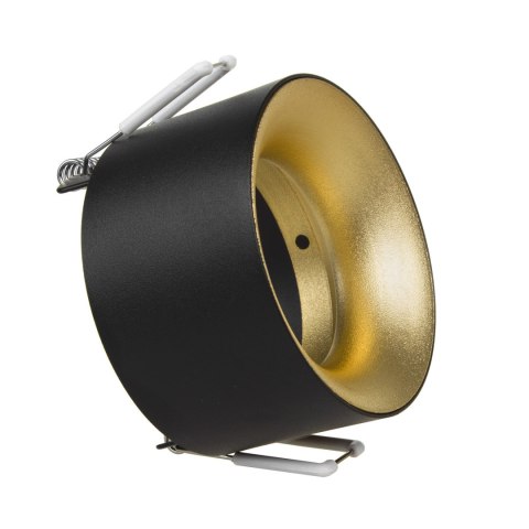 Oprawa podtynkowa / tuba Maclean, punktowa, okrągła, aluminiowa, GU5.3, 70x40mm, kolor czarny/złoty, MCE457 B/G Oprawa podtynkowa / tuba Maclean, punktowa, okrągła, aluminiowa, GU5.3, 70x40mm, kolor czarny/złoty, MCE457 B/G