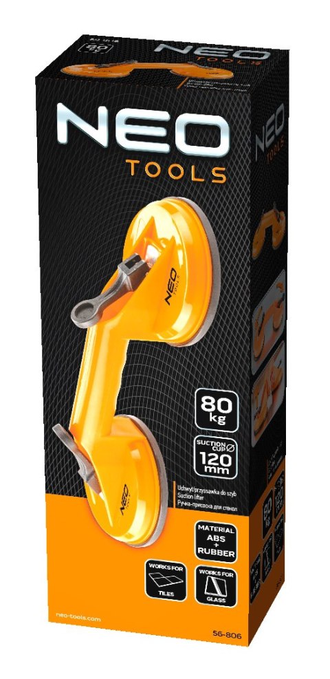 Przyssawka do szyb podwójna, 80 kg Przyssawka do szyb podwójna, 80 kg