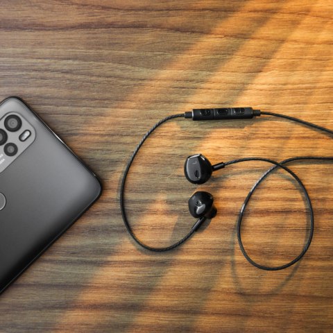 Słuchawki douszne z mikrofonem Kruger&Matz B2 czarne Słuchawki douszne z mikrofonem Kruger&Matz B2 czarne